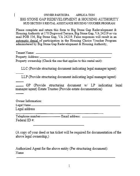 HCV LDD Form